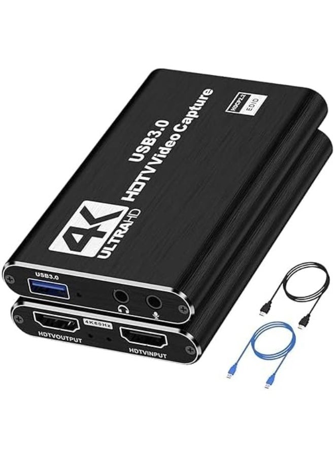 4K HDMI to USB 3.0 Video Capture Card - 1080P 60FPS Game & Screen Capture Device for Live Streaming - Image 1